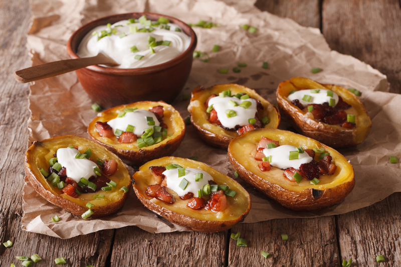 Aardappelen uit de oven met bacon