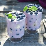 Blueberry yoghurt