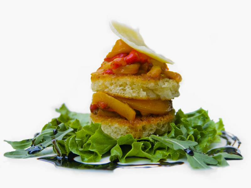 Bruchetta met geroosterde paprika