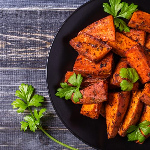 Zoete aardappel uit de oven