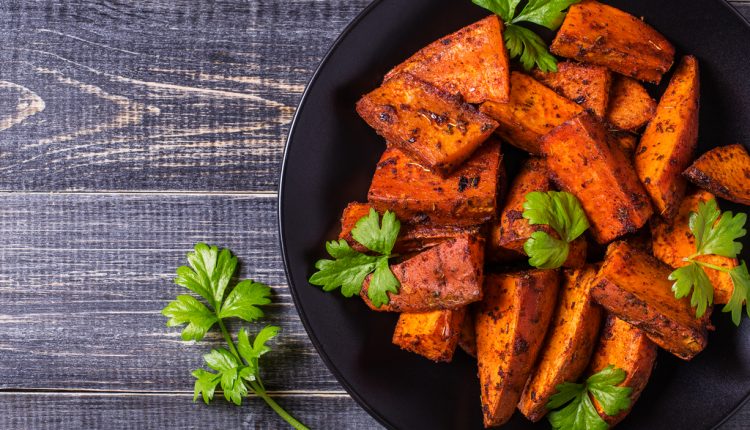 Zoete aardappel uit de oven