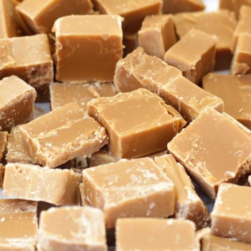 Zachte caramels of fudge