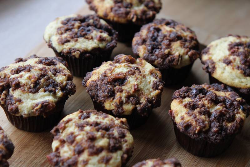 Banaan muffin met topping