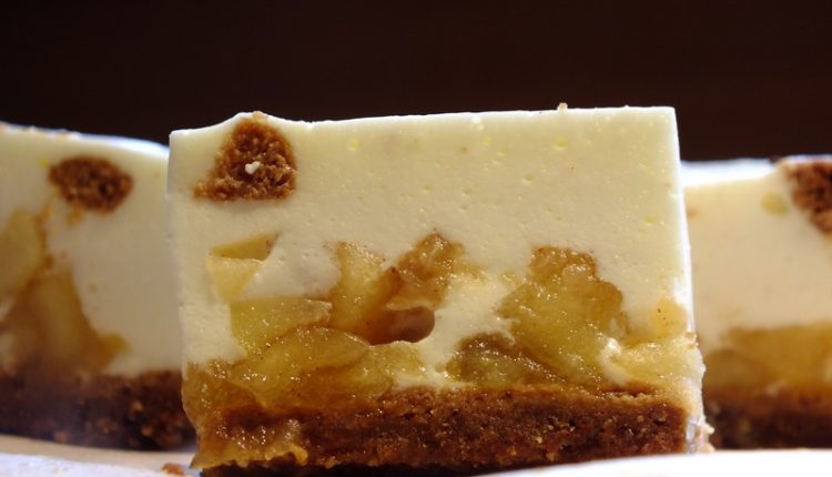 Kwarktaart met appel en kruidnoten