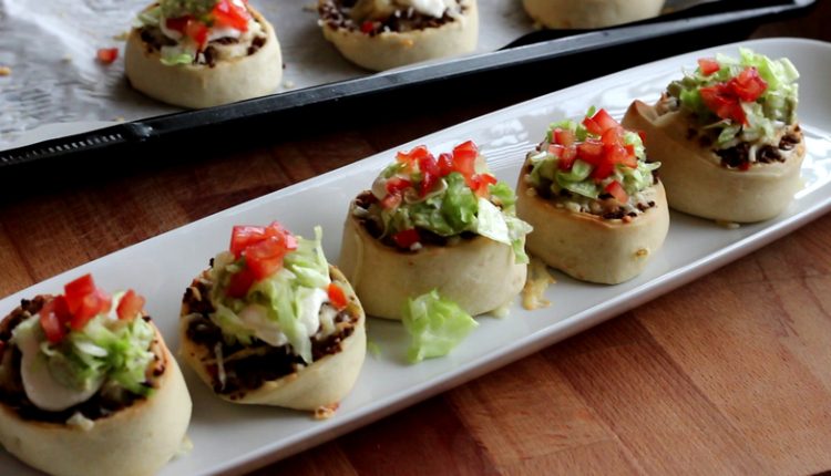 Taco pizza hapje