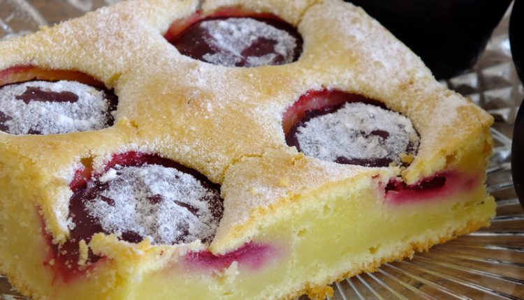 Pruimen plaatcake